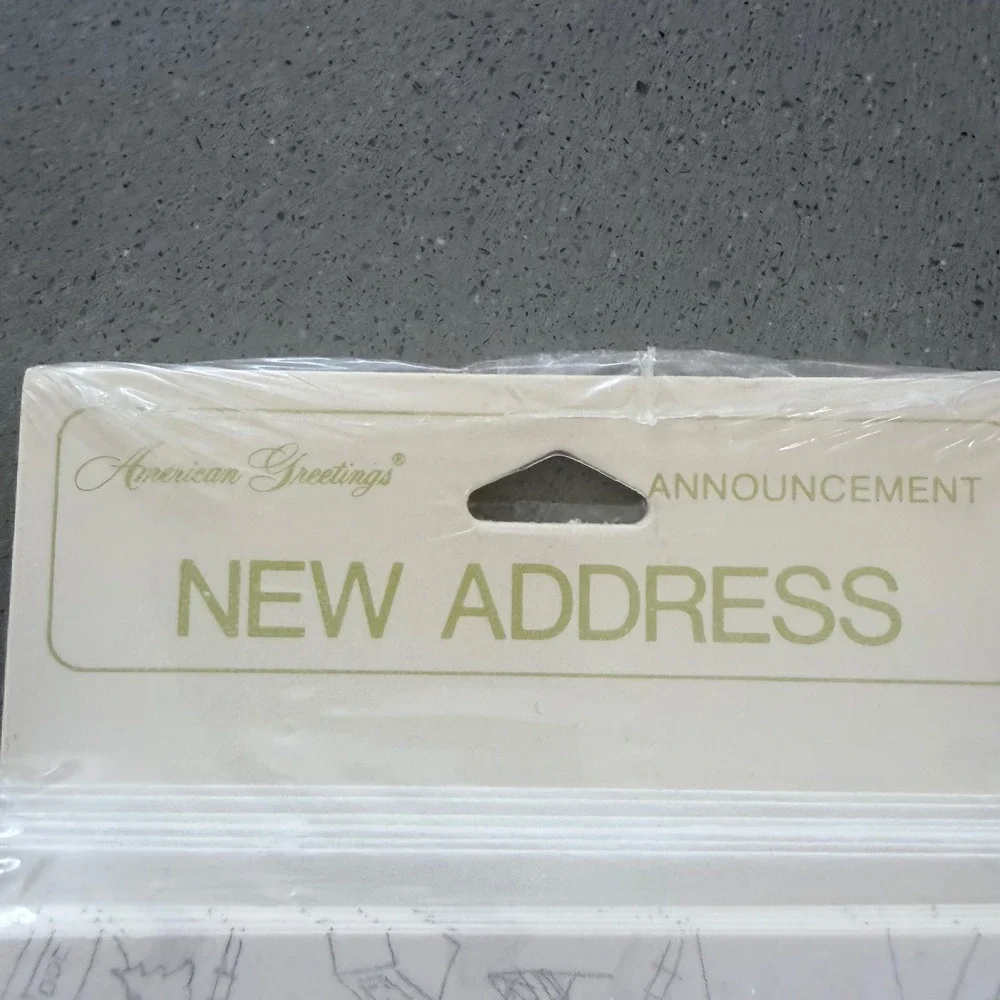 Vintage American Greetings Just Moved New Address Cards 8 Count Sealed 730R